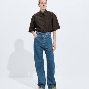 Atlantic Blue Wide Leg Jeans