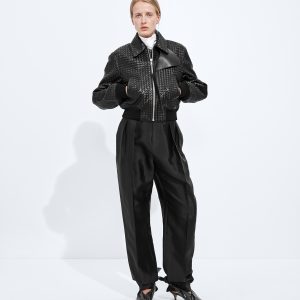 Intrecciato Leather Blouson