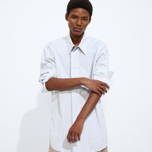 Striped Cotton Poplin Shirt