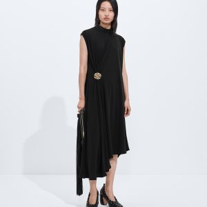 Crepe Viscose Jersey Dress