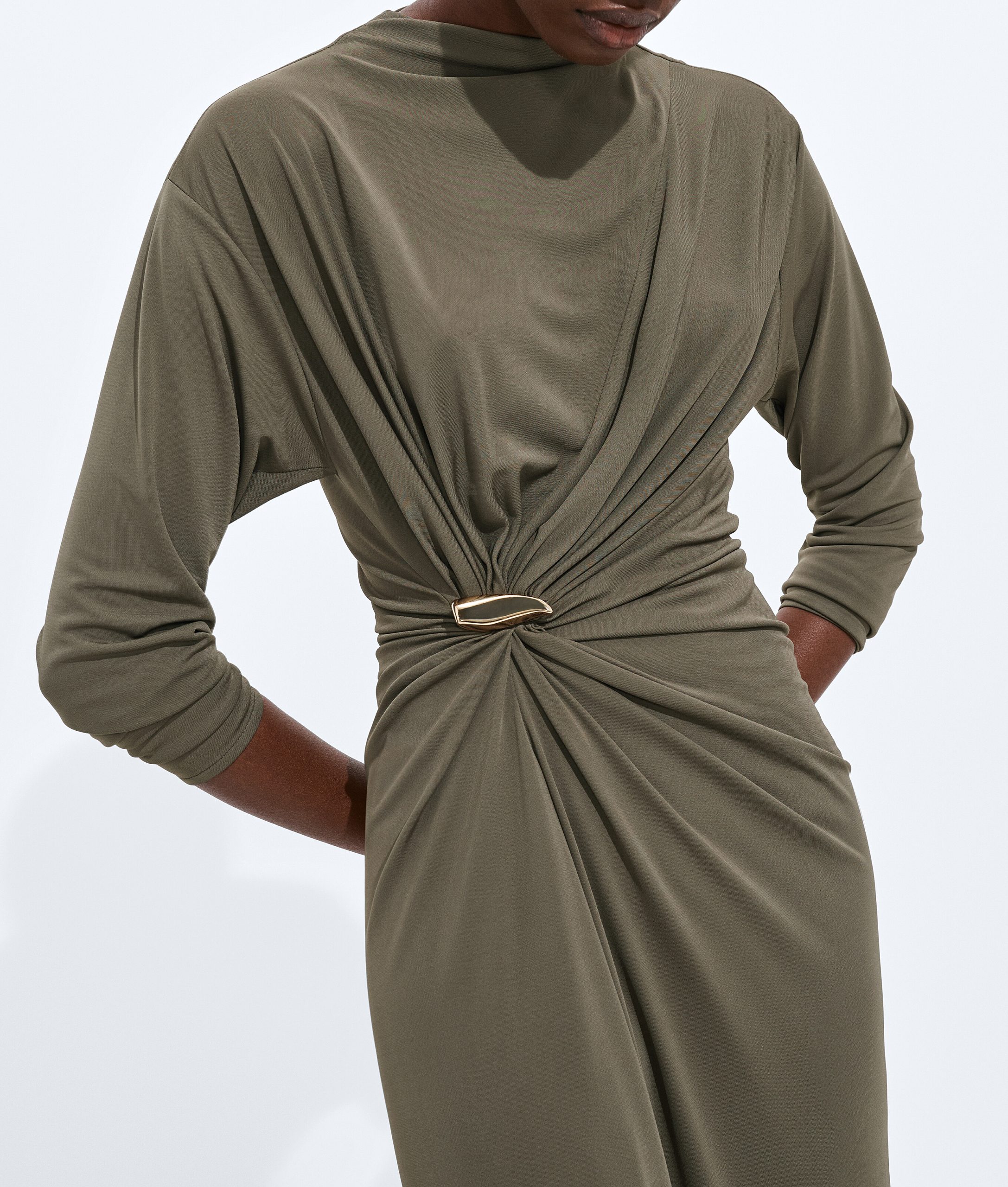 Crepe Viscose Jersey Dress - Image 4