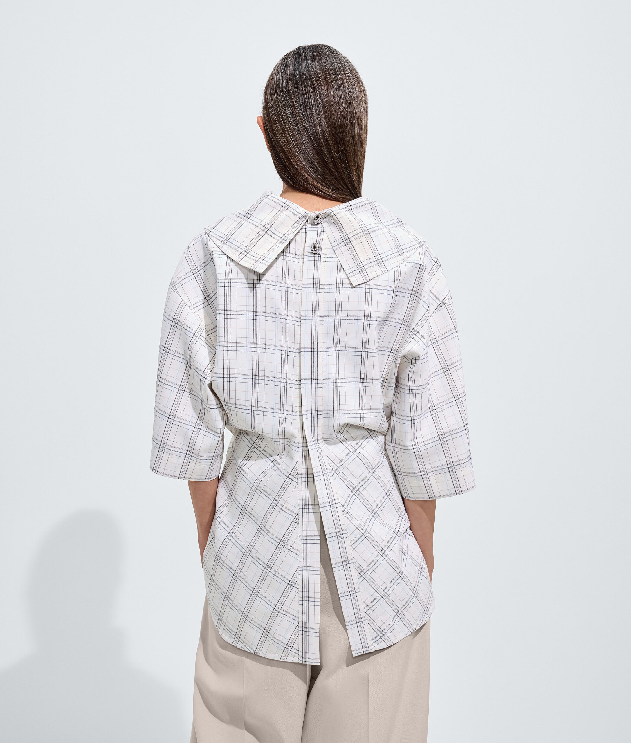 Soft Wool Check Top - Image 3