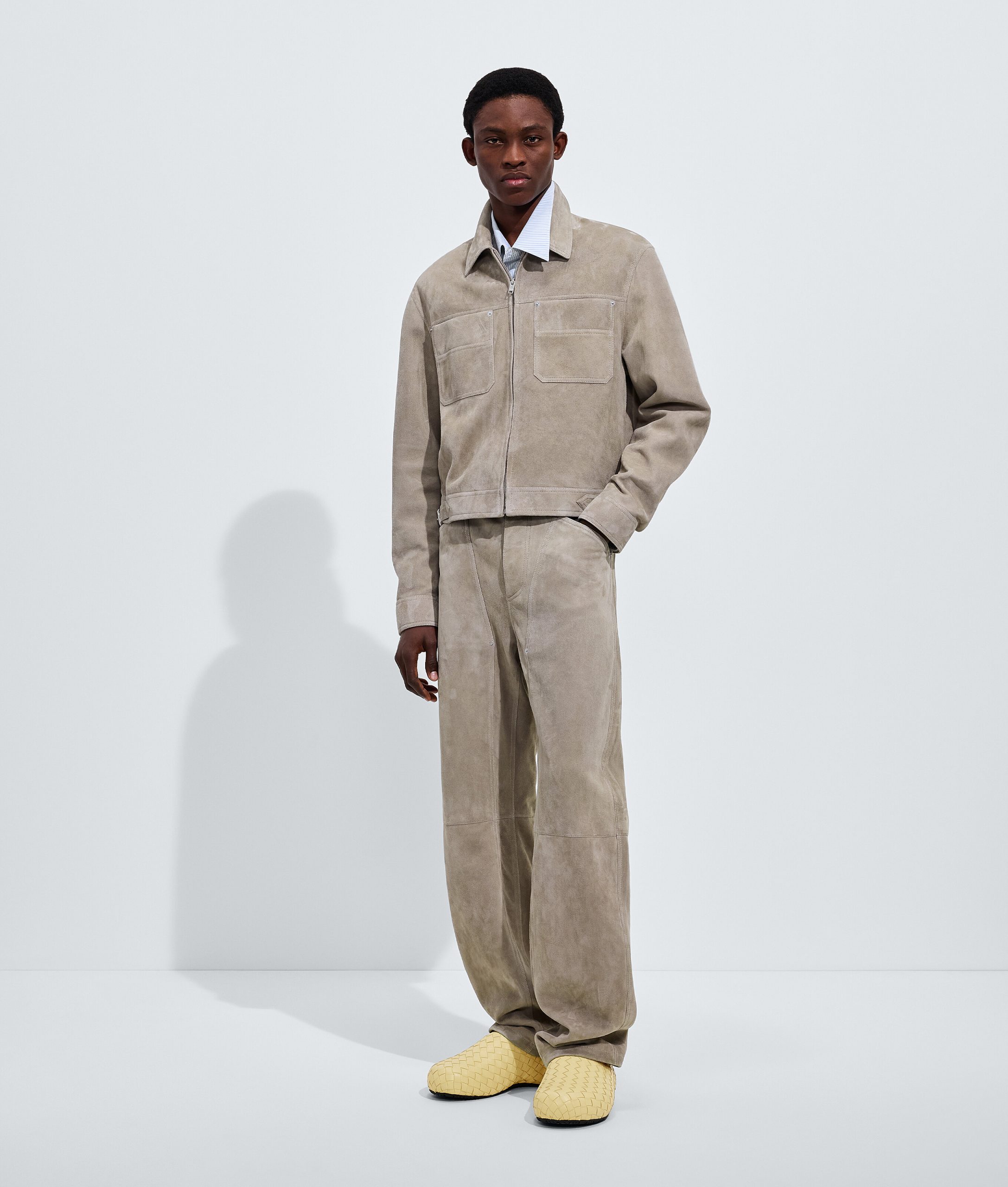 Suede Leather Pants