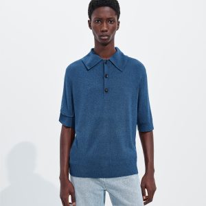 Silk Bouclé Polo