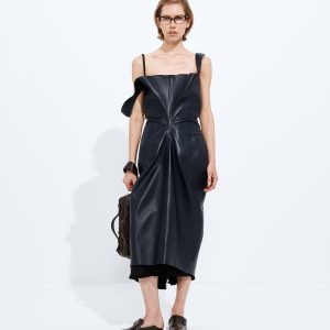 Semi Shiny Leather Dress