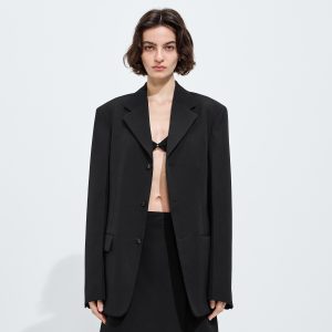 Wool Grain De Poudre Jacket