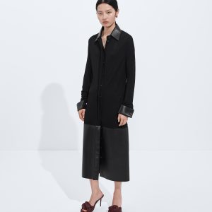Crepe Viscose Jersey Dress
