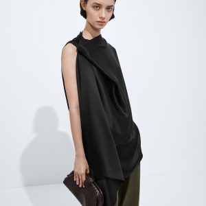Fluid Silk Satin Top