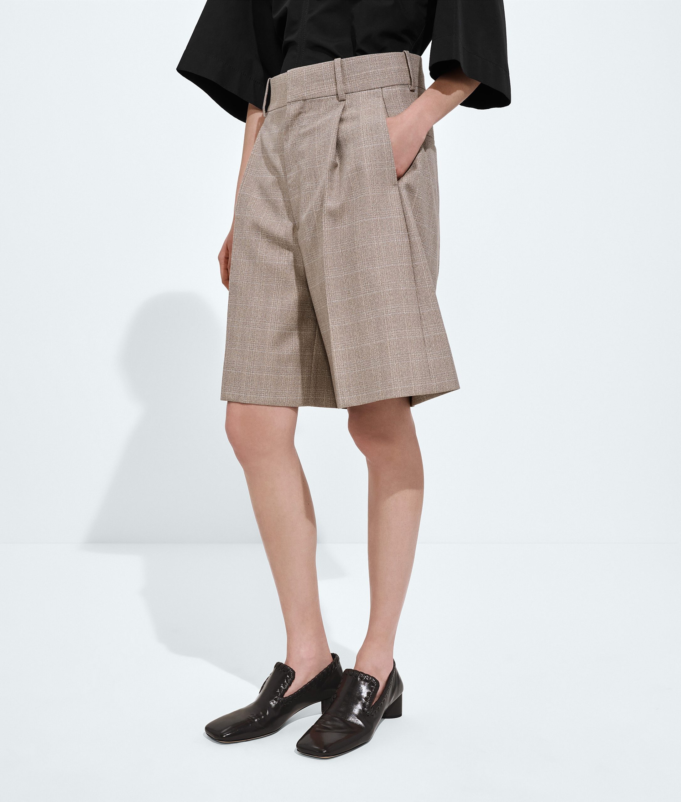 Prince Of Wales Wool Shorts - Image 2