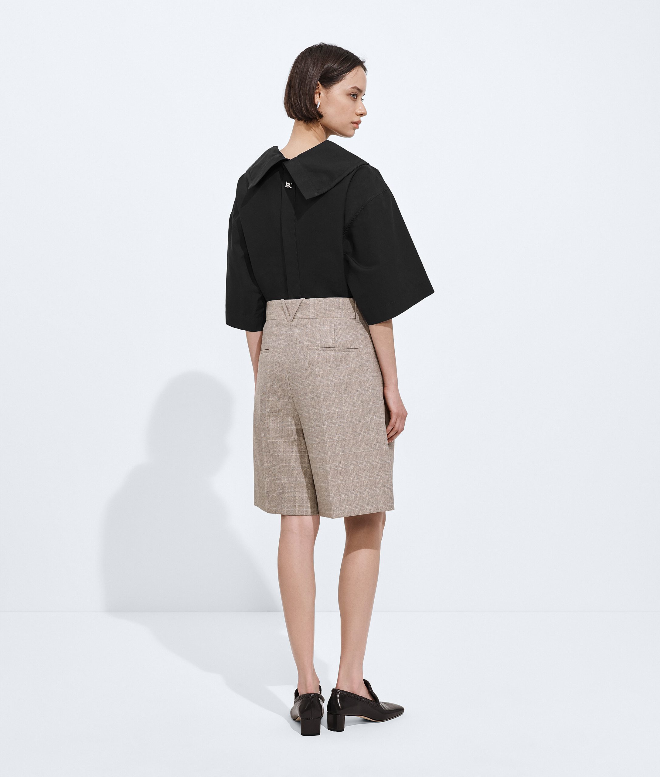 Prince Of Wales Wool Shorts - Image 3