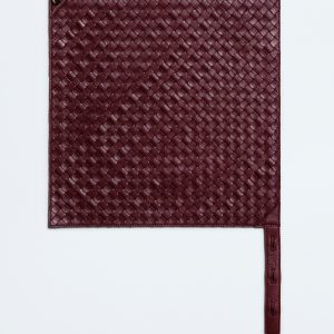 Leather Intrecciato Foulard