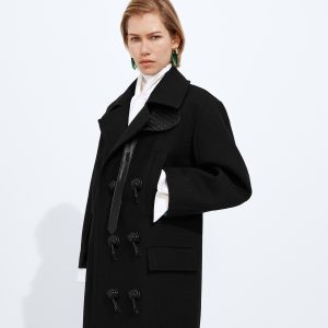 Wool and Mohair Gabardine Coat