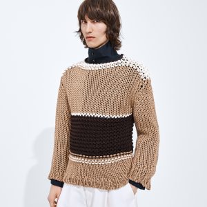 Cotton Striped Sweater