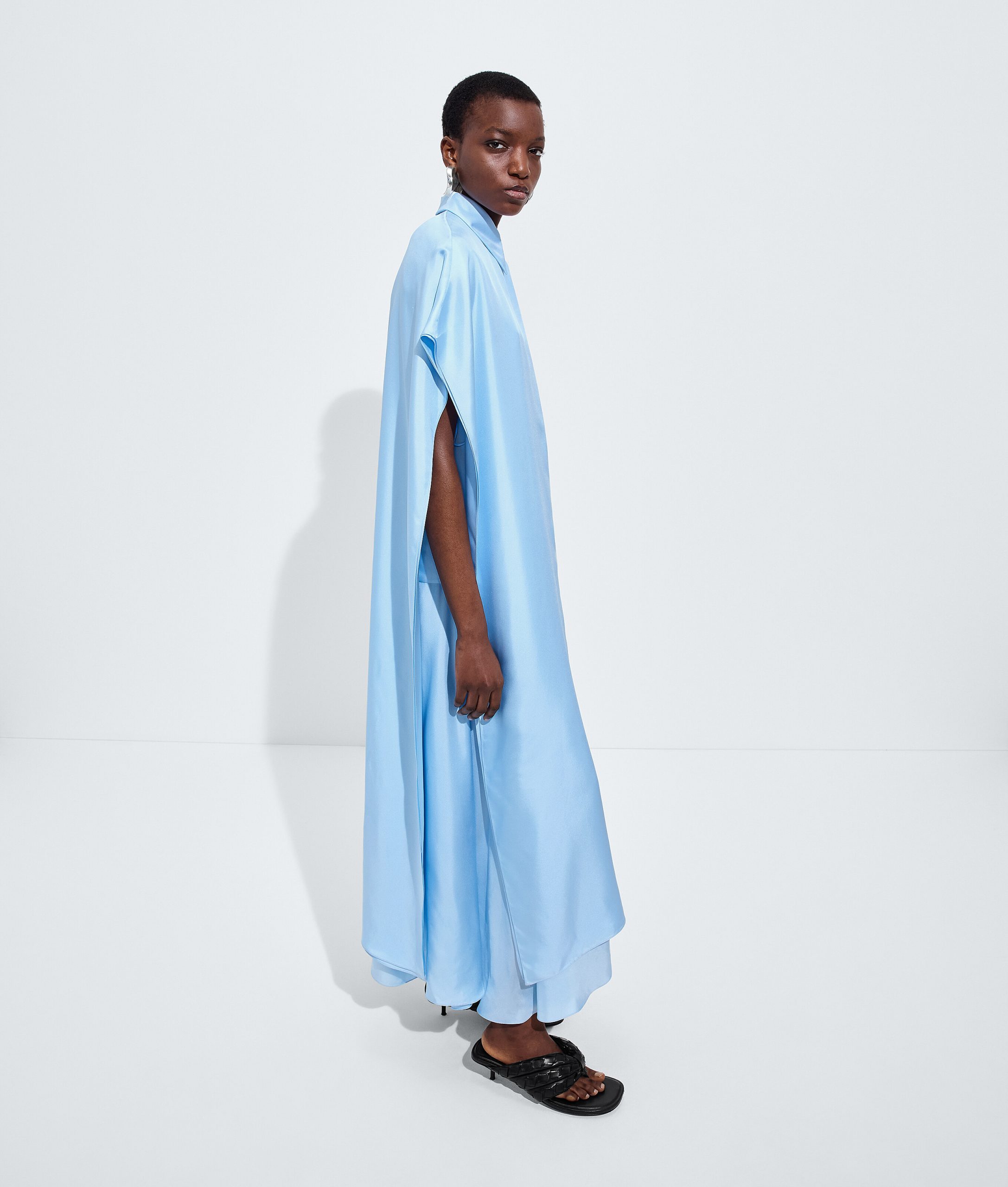 Silk Twill Shirt Dress - Image 2