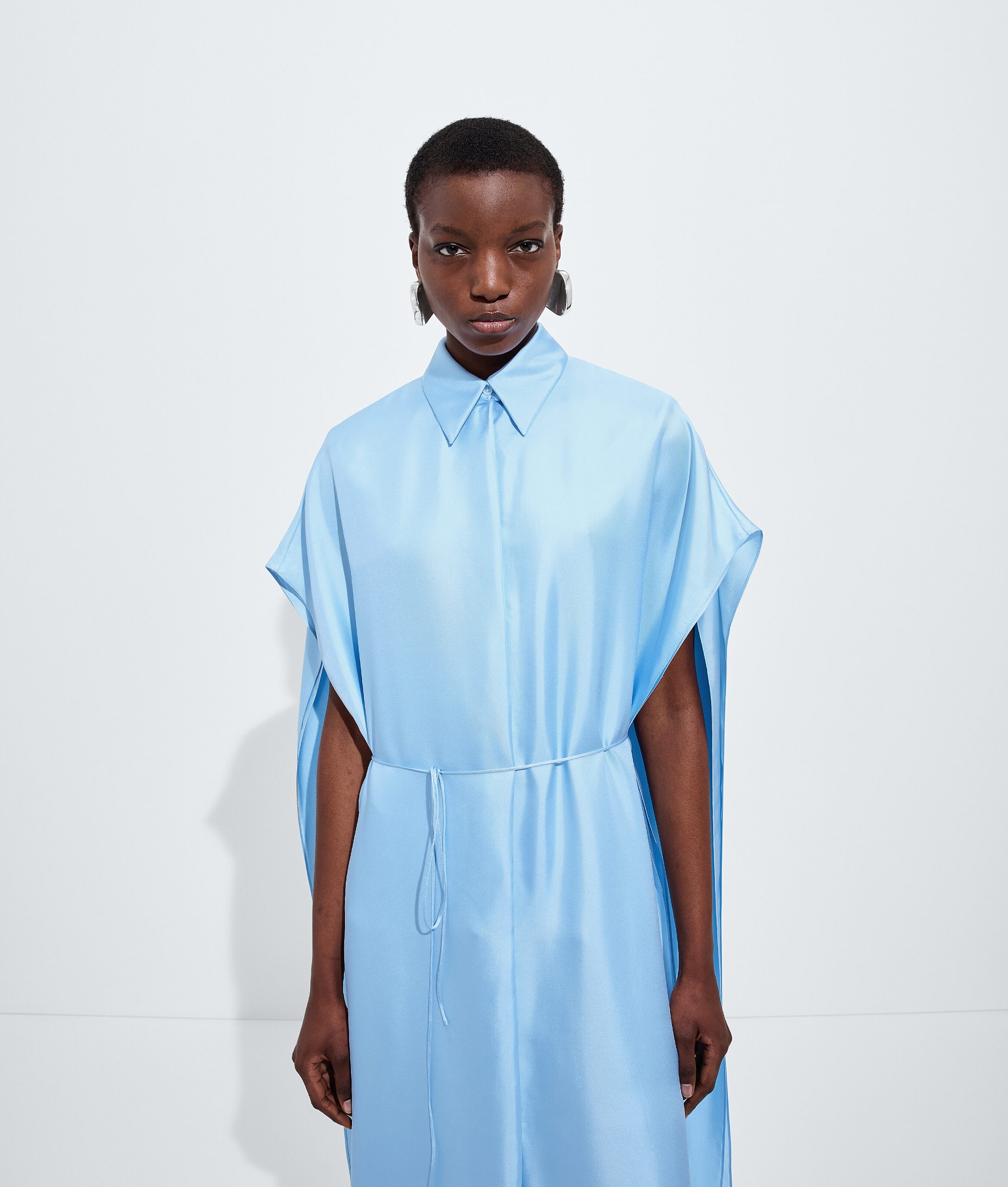 Silk Twill Shirt Dress - Image 5