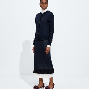 Silk Double Knit Skirt