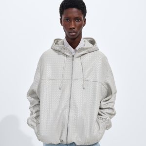 Small Intrecciato Leather Blouson