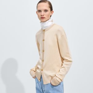 Silk Double Knit Cardigan