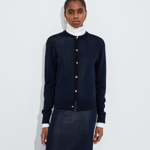 Silk Double Knit Cardigan