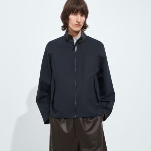 Cotton Gabardine Harrington Jacket