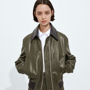 Shiny Leather Blouson