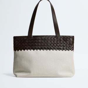 Small Intrecciato Zipped Tote