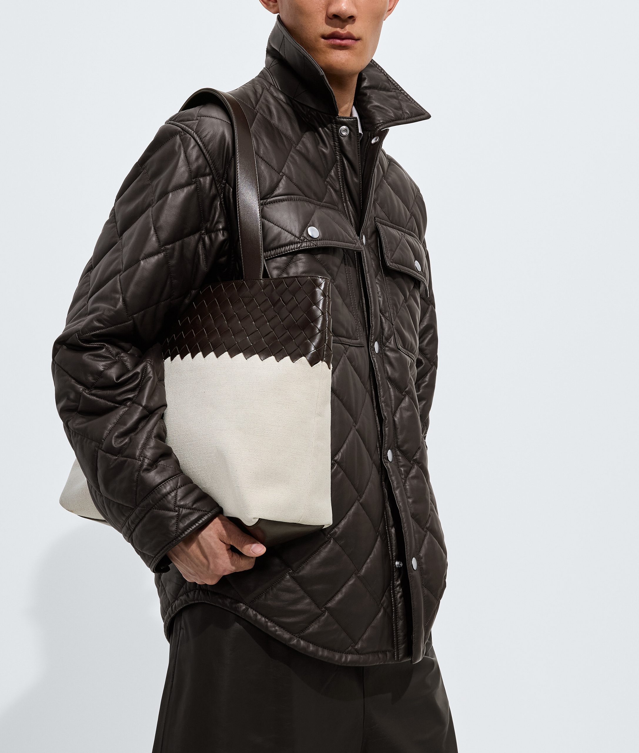 Small Intrecciato Zipped Tote - Image 2