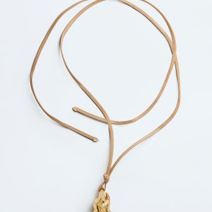 Drop Leather Necklace