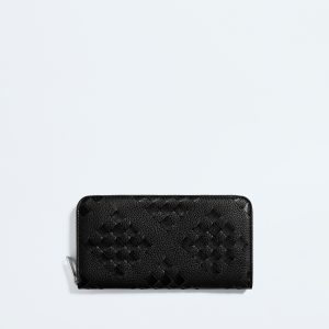 Intrecciato Zip-Around Wallet