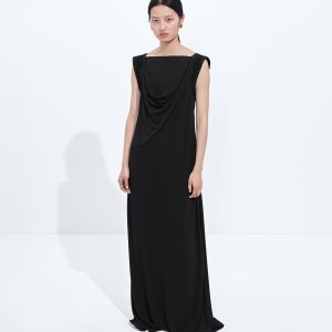Crepe Viscose Jersey Dress