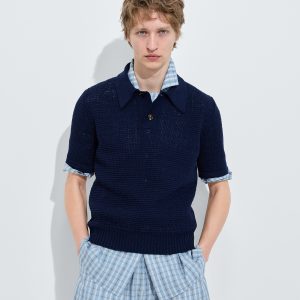Cotton Crochet Polo