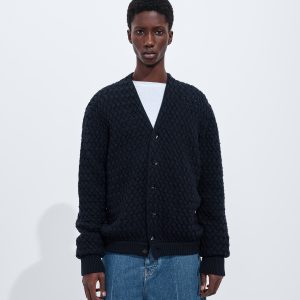 Intrecciato Wool Cardigan