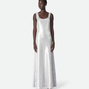 Light Viscose Sequins Dress