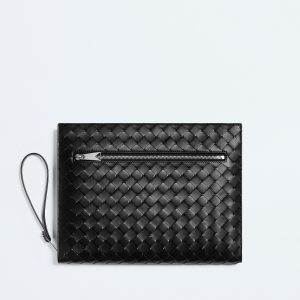 Intrecciato Document Case With Wristlet