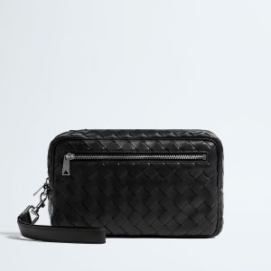 Intrecciato Pouch With Wristlet