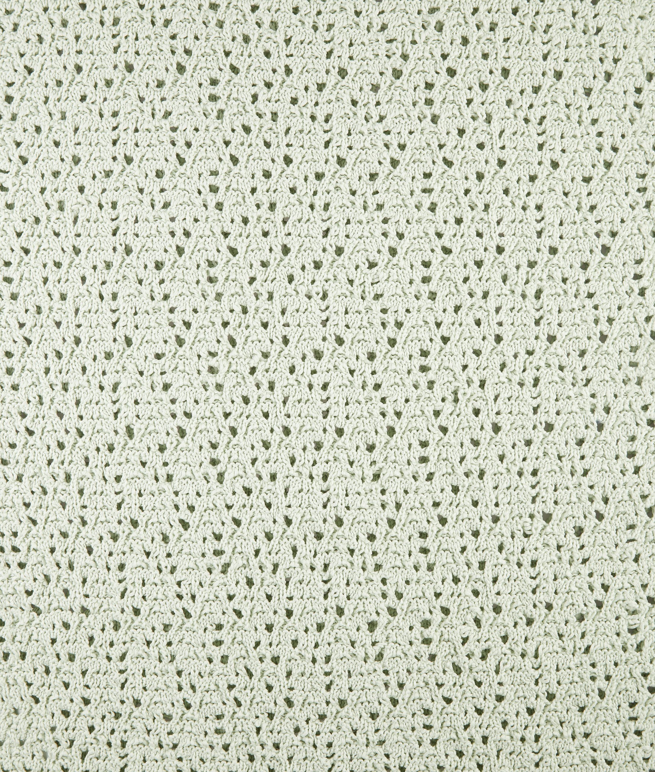 Cotton Crochet Knit T-Shirt - Image 5