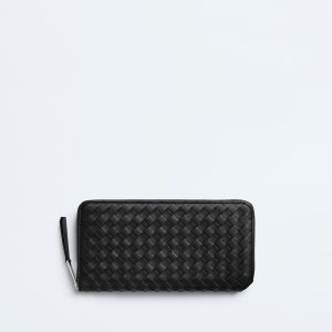 Intrecciato Piccolo Zip Around Wallet