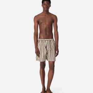 Stripe Nylon Swim Shorts