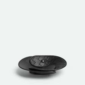Interlocking Leather Tray - S