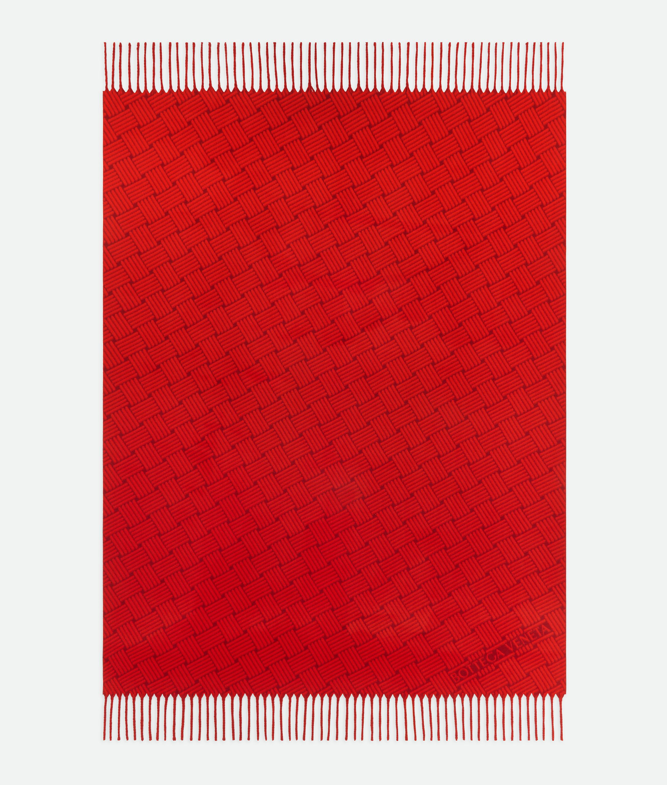 Cashmere Blanket With Intreccio Motif