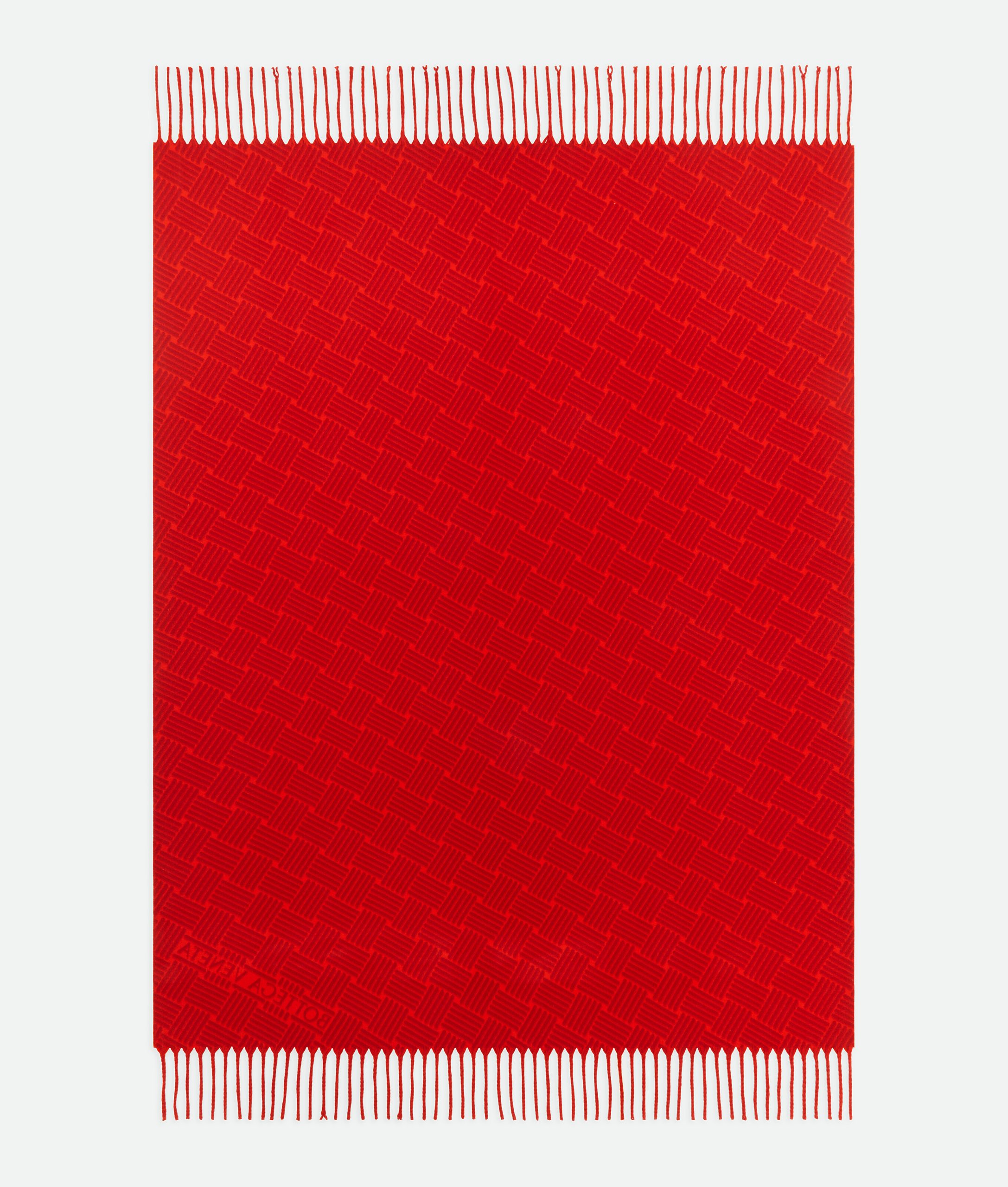 Cashmere Blanket With Intreccio Motif - Image 3