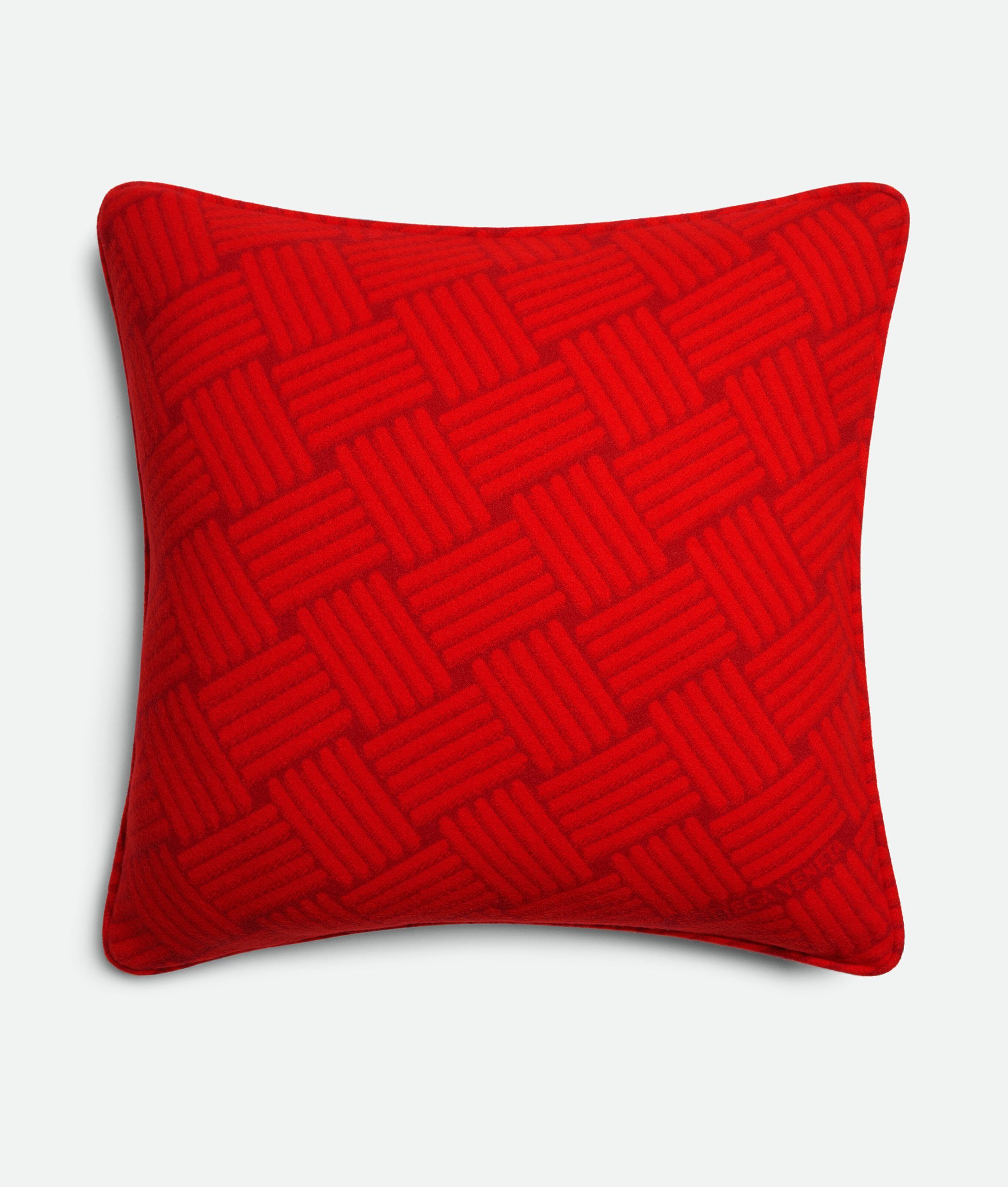 Cashmere Cushion With Intreccio Motif