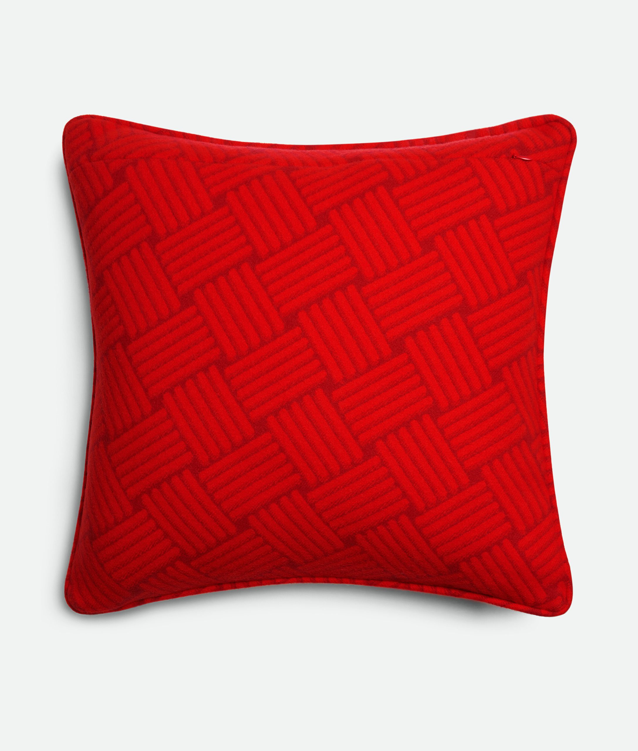 Cashmere Cushion With Intreccio Motif - Image 4
