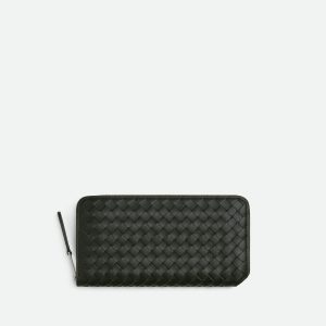 Intrecciato Piccolo Zip Around Wallet