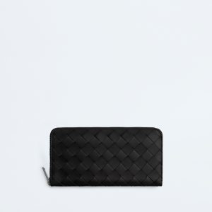 Intrecciato Zip Around Wallet