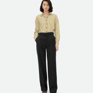 Striped Wool Trousers