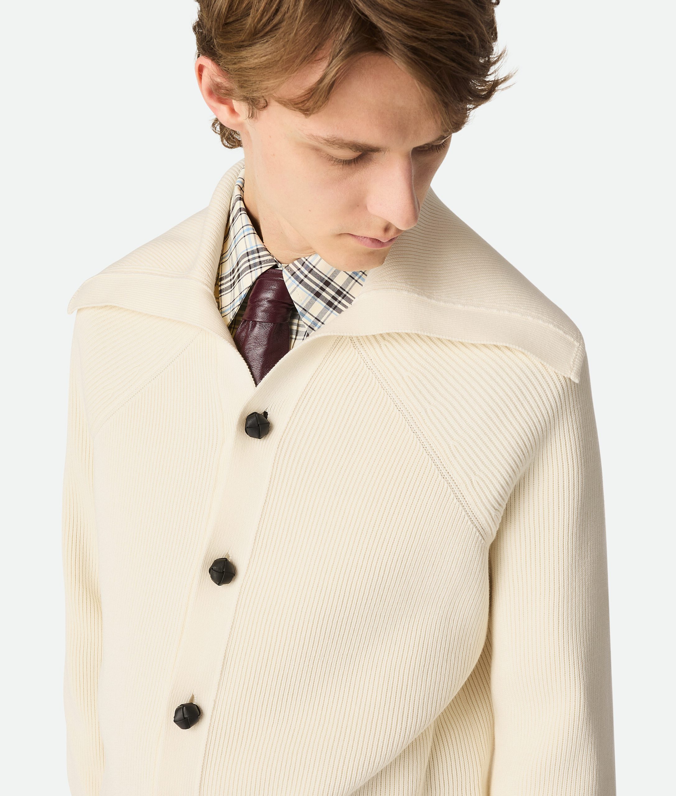 Cotton English Rib Cardigan - Image 4