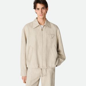 Viscose And Silk Kimono Blouson