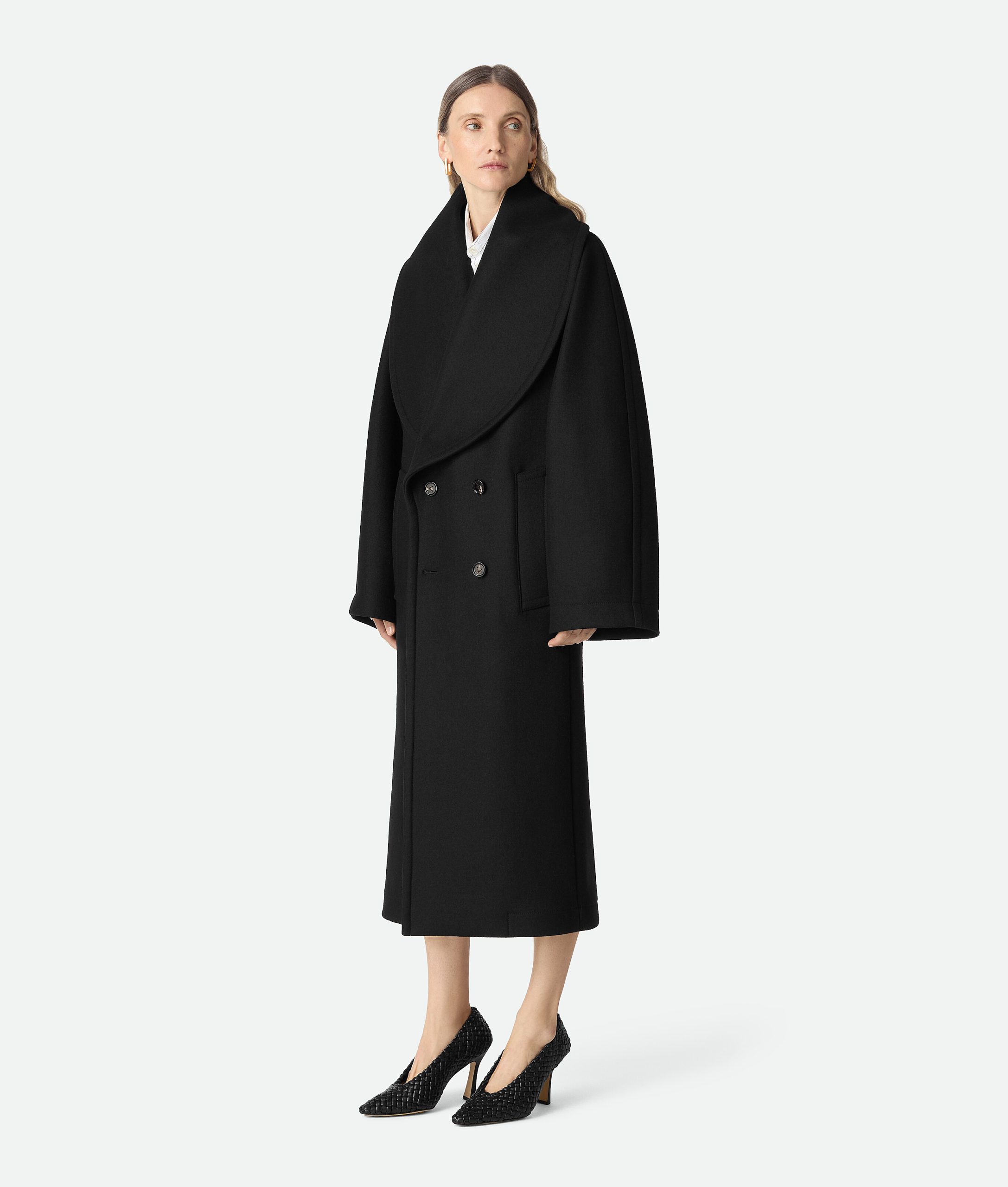 Stretch Wool Long Coat - Image 2
