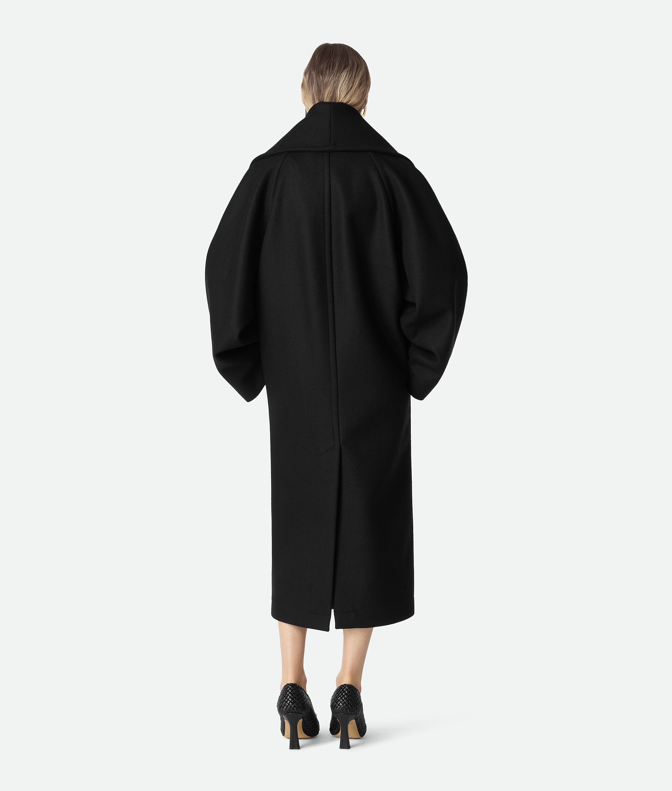 Stretch Wool Long Coat - Image 3